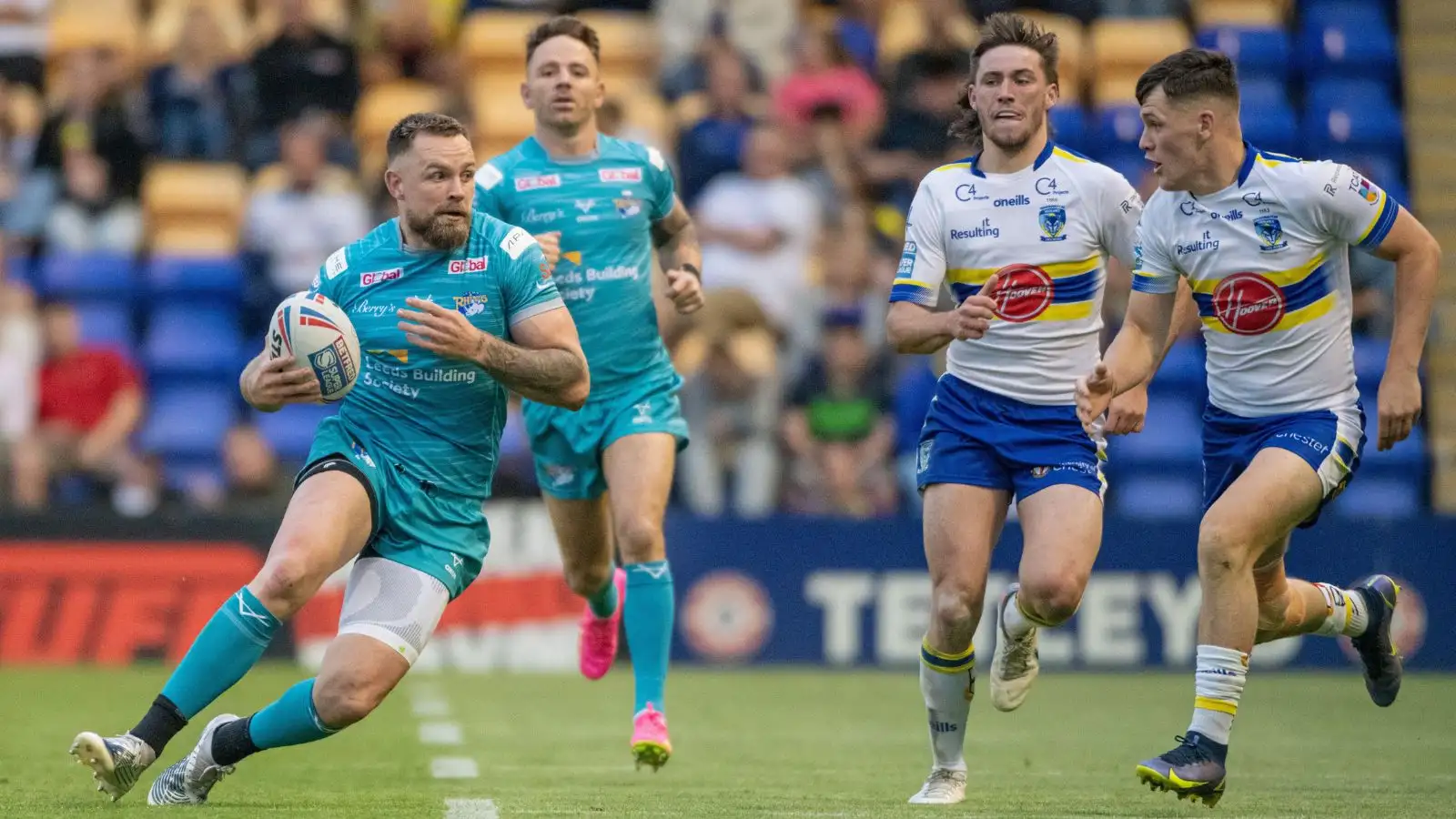 Blake Austin in action against Warrington Wolves. Credit Image: Cody Froggatt/Alamy live news.