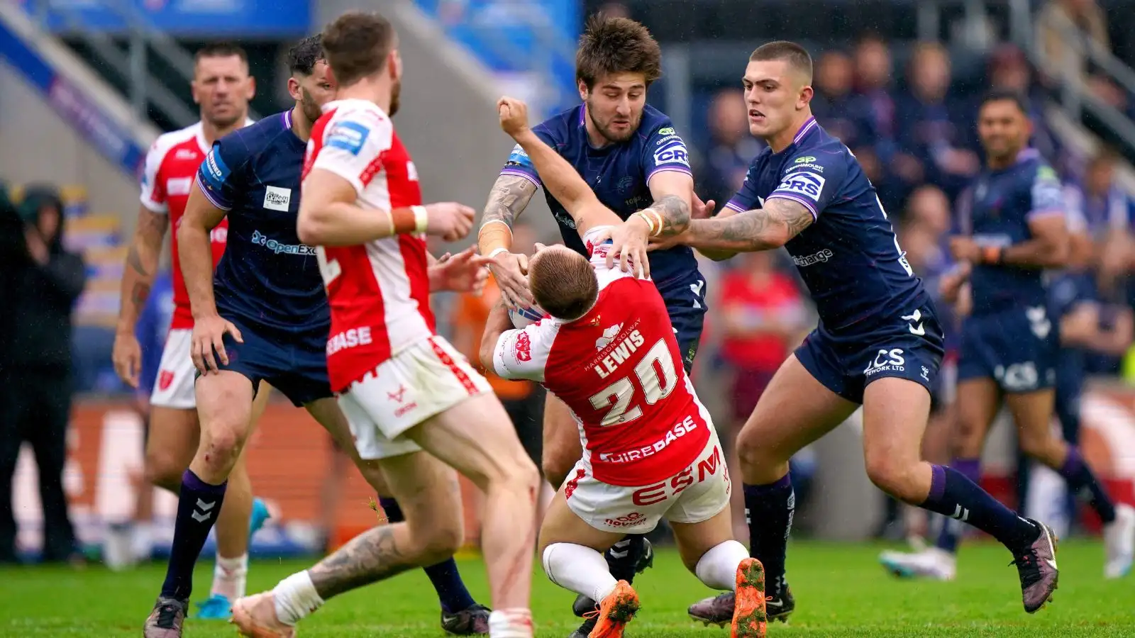 Wigan Warriors head coach Matt Peet has reacted to Joe Shorrocks' red card during the Challenge Cup tie with Hull KR. Photo by PA Images / Alamy Stock Photo.