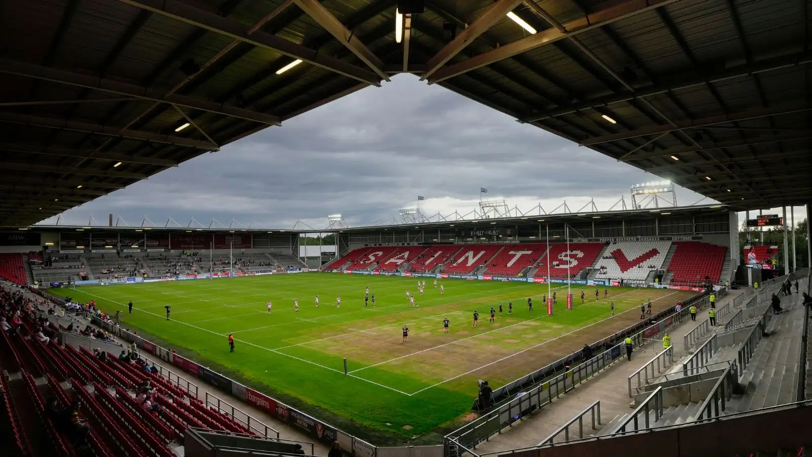 A general view of the Totally Wicked Stadium before the Super League Round 20 match St Helens vs Leeds Rhinos. Photo by Steve Flynn/News Images.
