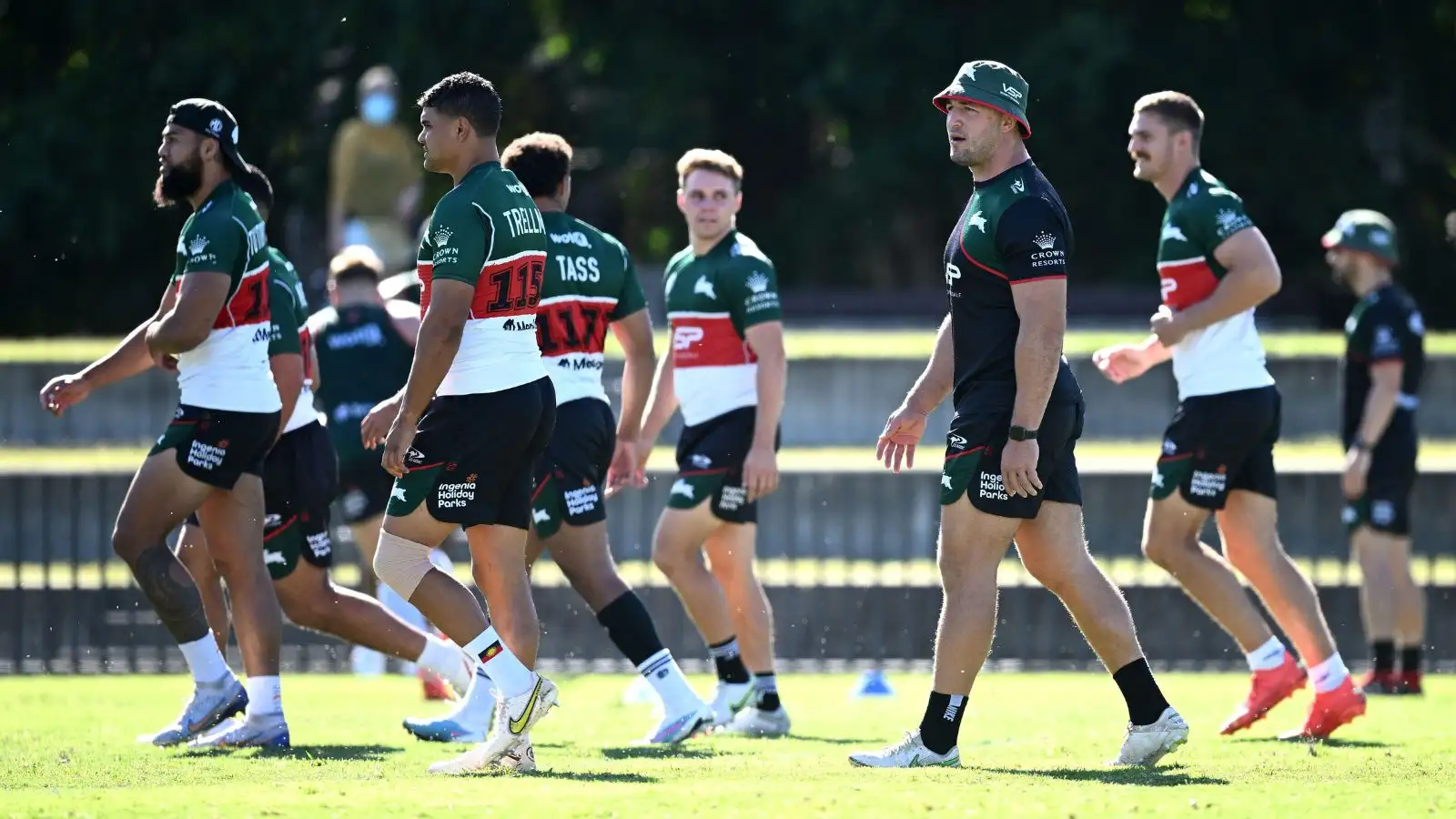 Sam Burgess at South Sydney Rabbitohs training.