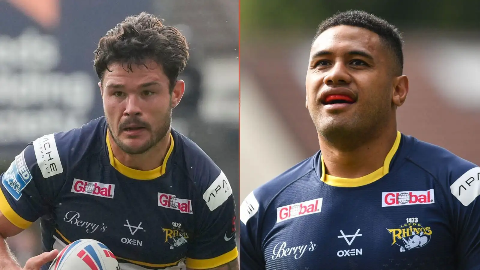 James Bentley and David Fusitu'a Leeds Rhinos Alamy