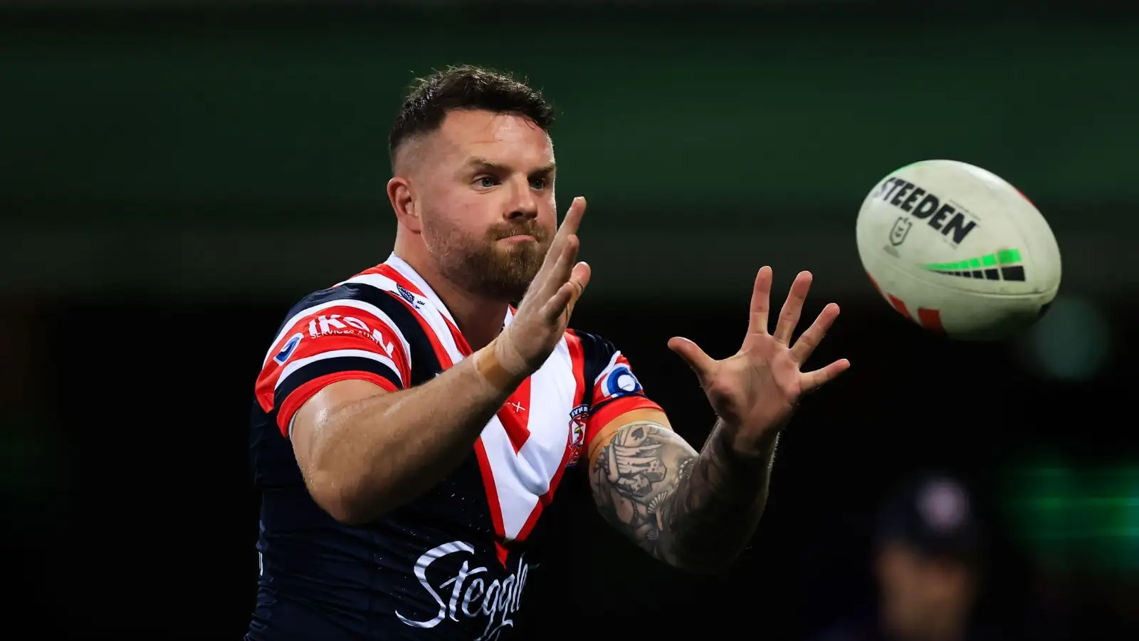 Nathan Brown warms up for Sydney Roosters