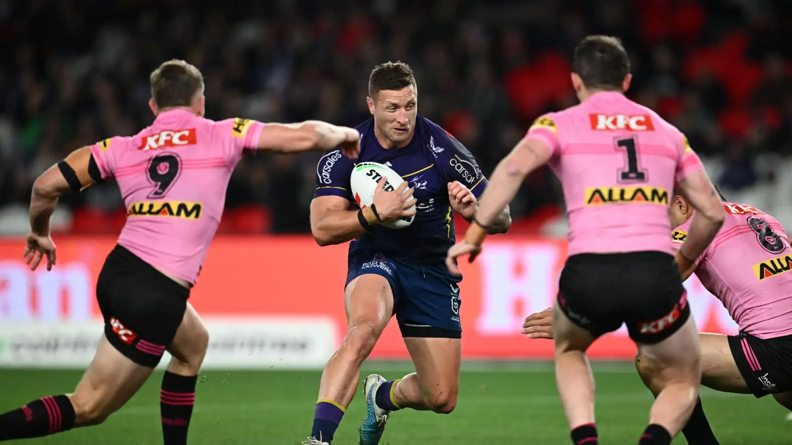 Tariq Sims in action for Melbourne Storm
