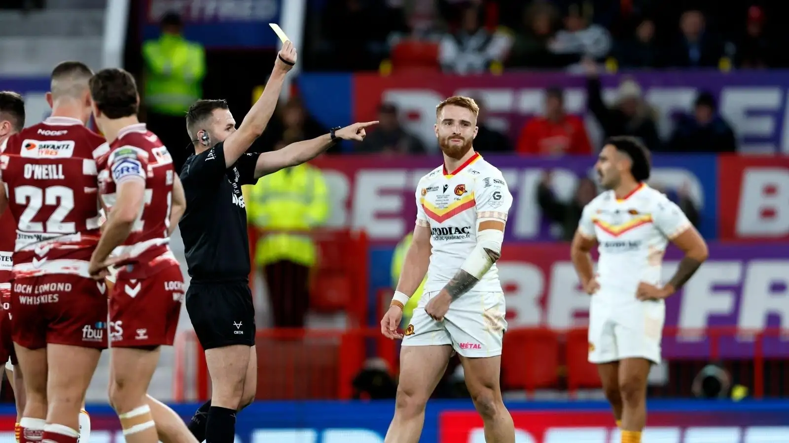 Wigan Warriors newcomer hit with ban following Grand Final sin-bin in last Catalans Dragons appearance