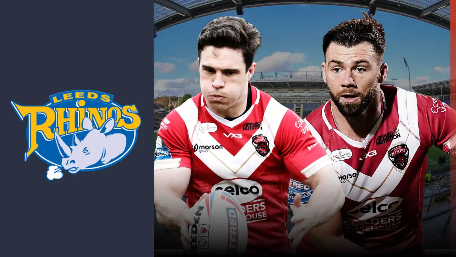 Leeds Rhinos sign Salford Red Devils duo on long-term contracts; Major acquisitions mark club’s biggest investment in 26 years