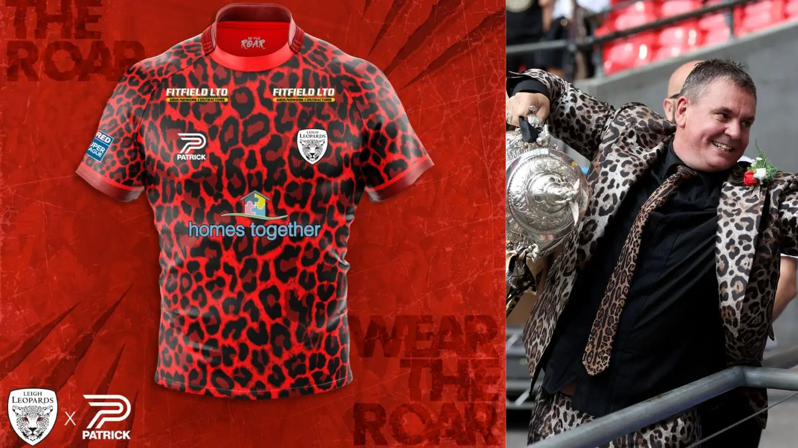 Leigh Leopards owner Derek Beaumont highlights rebrand success as club release new kit: ‘We needed to create a stir’