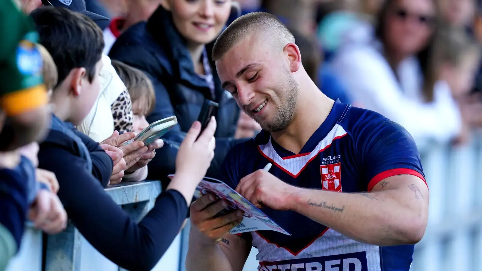 Emotional England ace Mikey Lewis reflects on try-scoring international debut: ‘I loved every second’