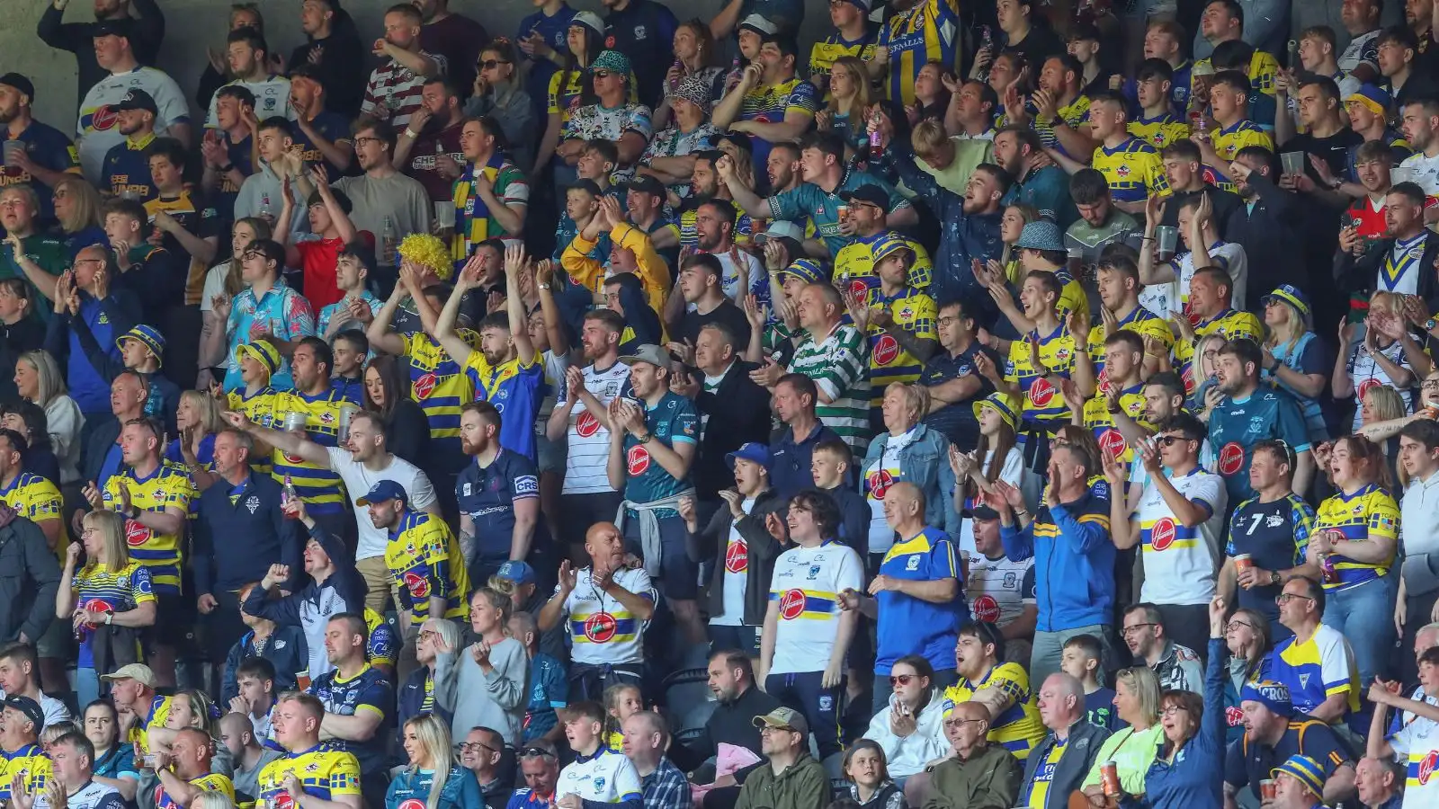 Warrington Wolves fans at Magic Weekend