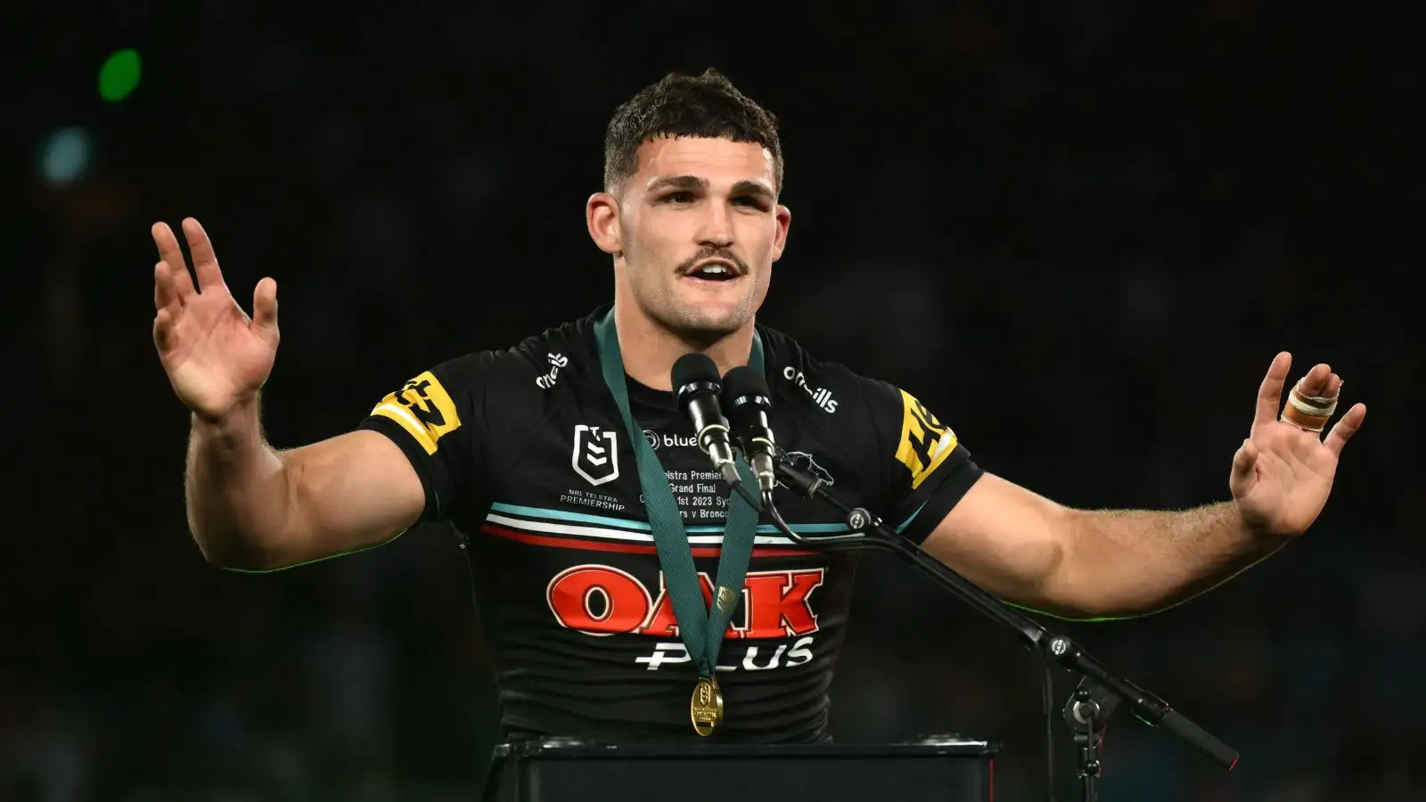 Nathan Cleary sets tongues wagging with Super League Grand Final attendance
