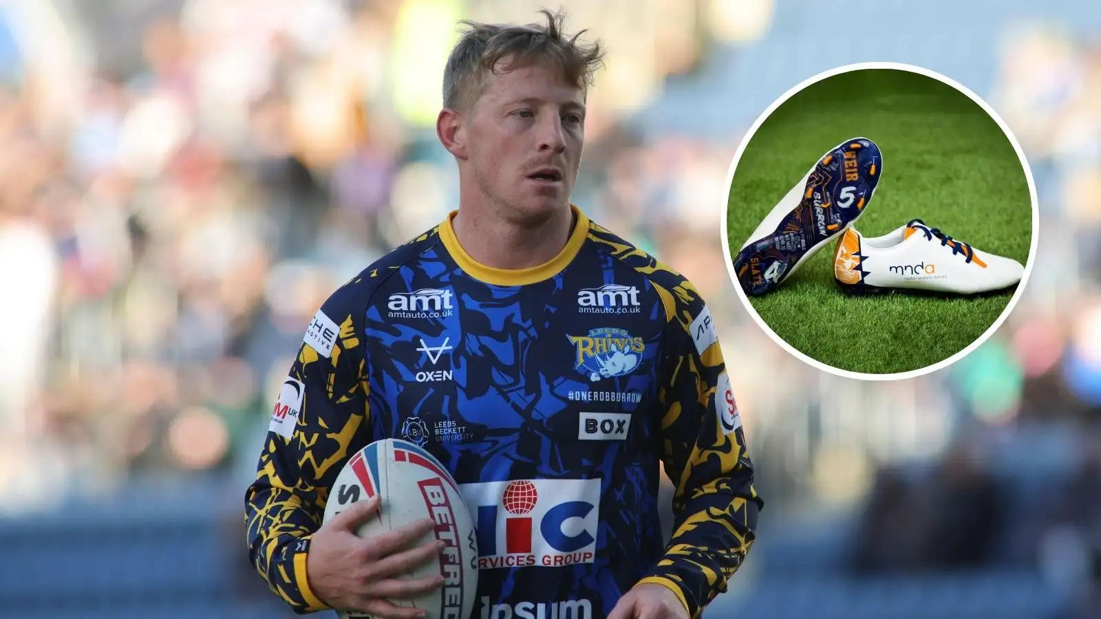 Leeds Rhinos new boy dons special boots in support of Rob Burrow and MND Community