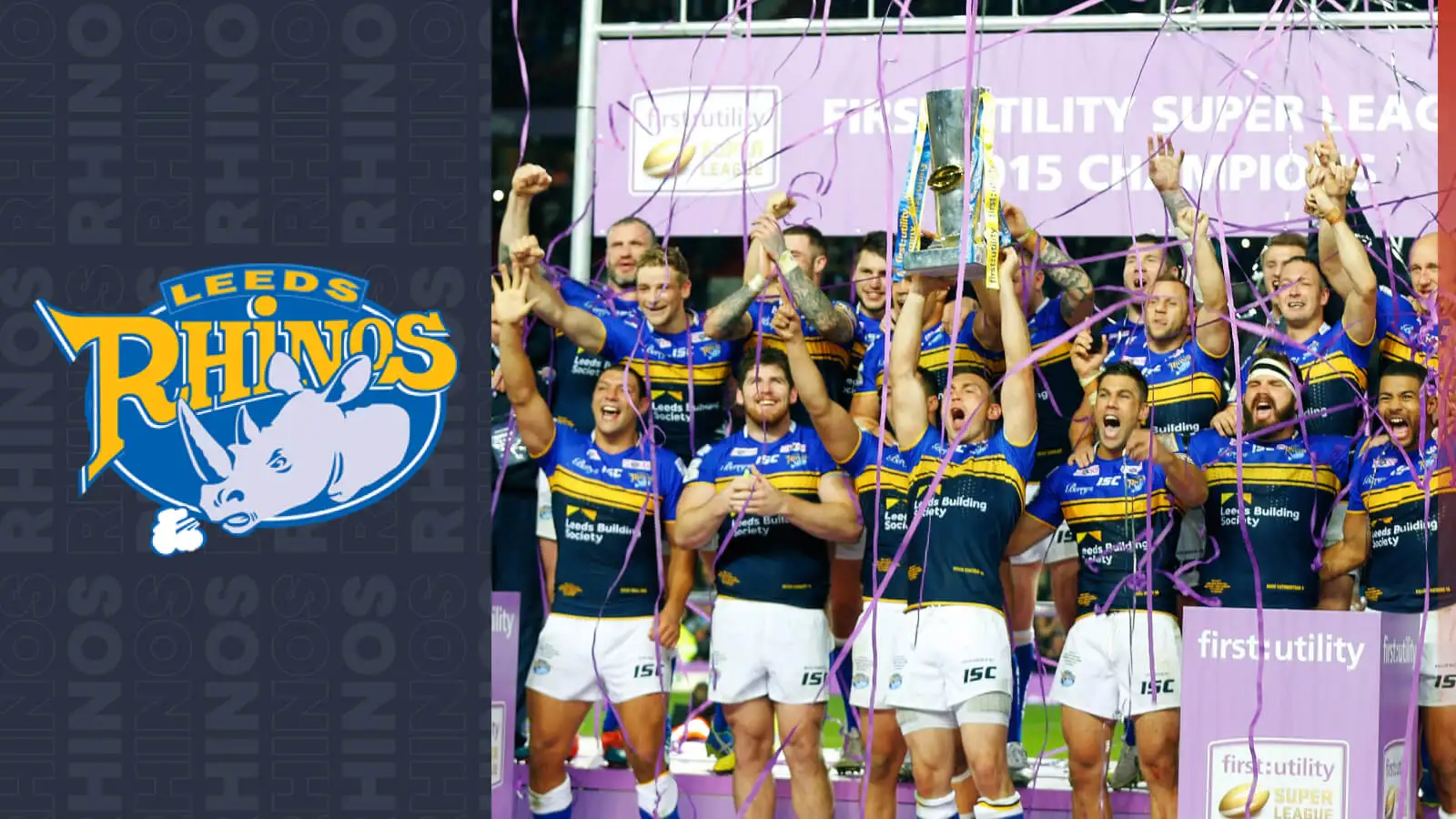 Leeds Rhinos lift the Super League title, 2015