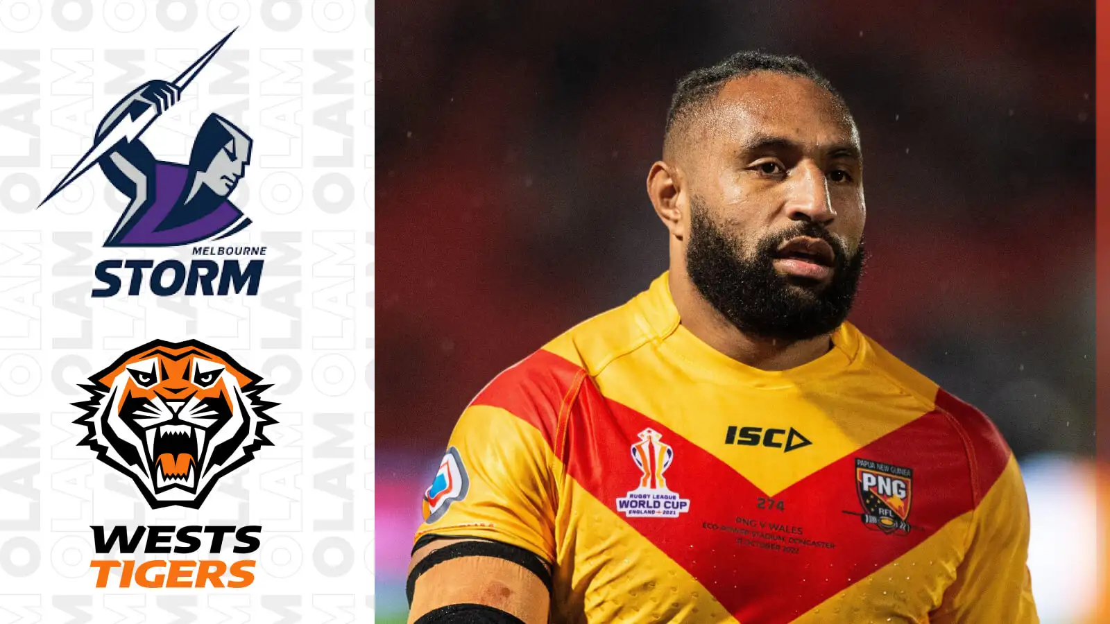 Papua New Guinea star Justin Olam makes Wests Tigers move on long-term deal as part of swap with Melbourne Storm