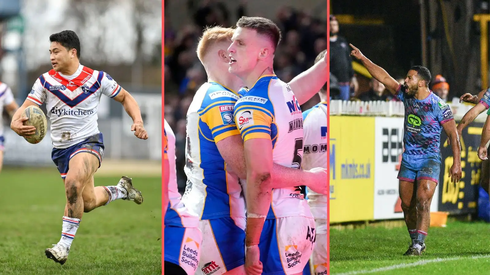 Wakefield Trinity, Leeds Rhinos, Wigan Warriors