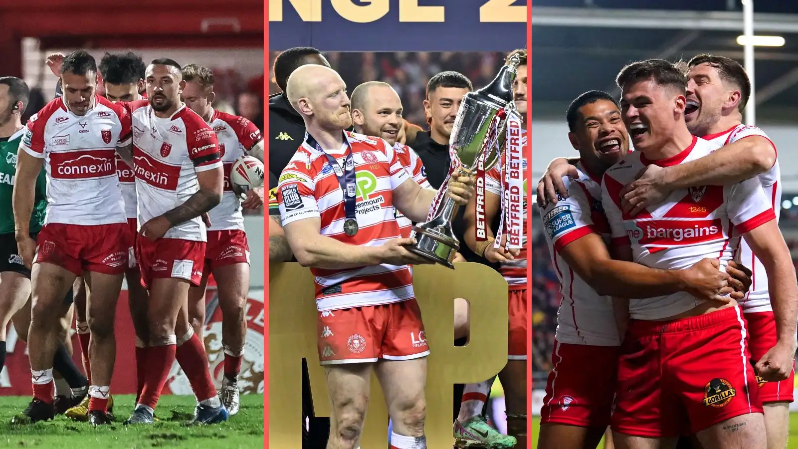 Hull KR, Wigan Warriors, St Helens