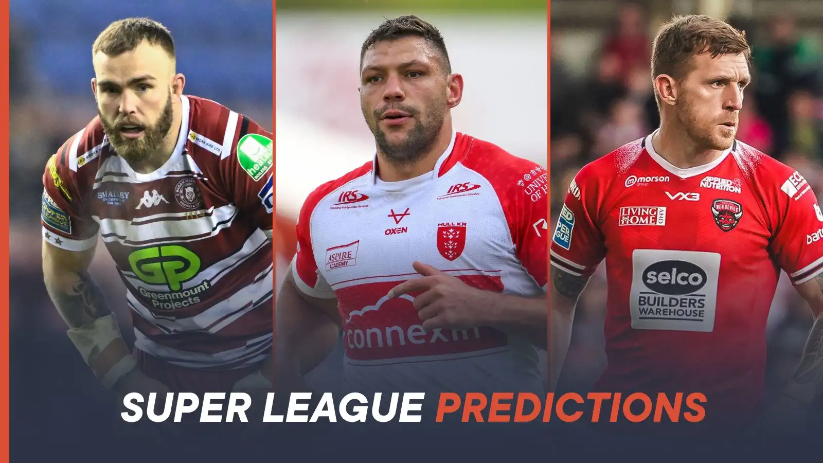 Kaide Ellis, Ryan Hall, Marc Sneyd Super League predictions Alamy