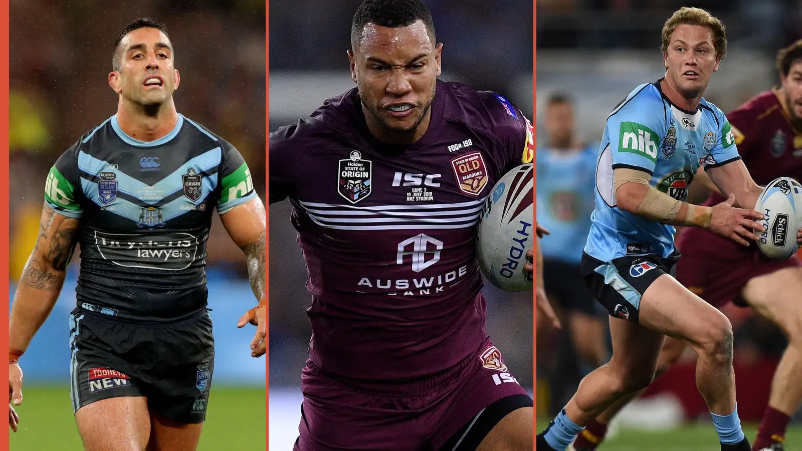 The current Super League stars who have played State of Origin including Leigh Leopards duo