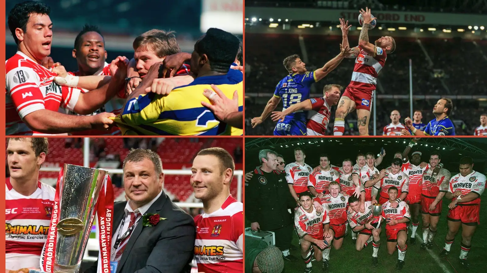 Every rugby league final between Wigan Warriors and Warrington Wolves: and Wigan’s extraordinary record