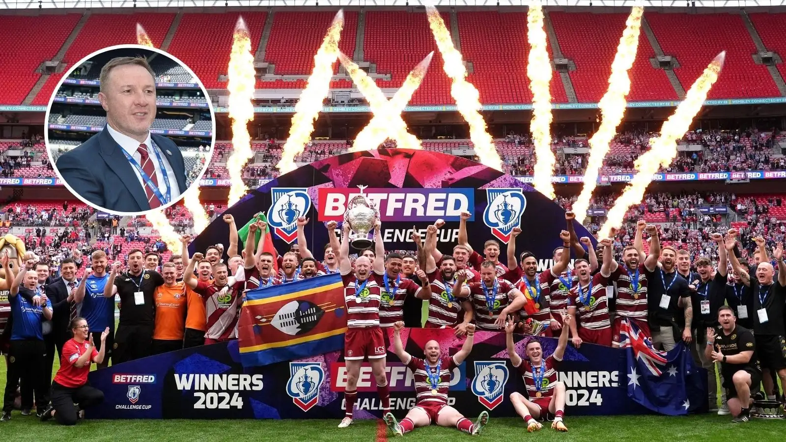 Kris Radlinski, Wigan Warriors' 2024 Challenge Cup lift