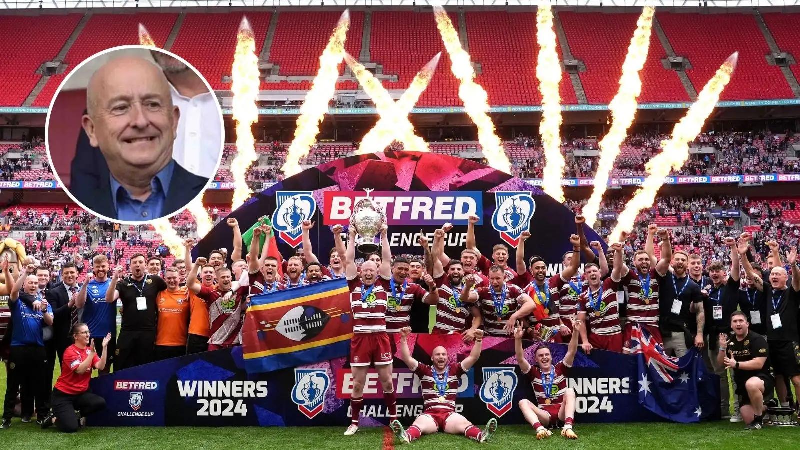 Mike Danson, Wigan lift Challenge Cup in 2024