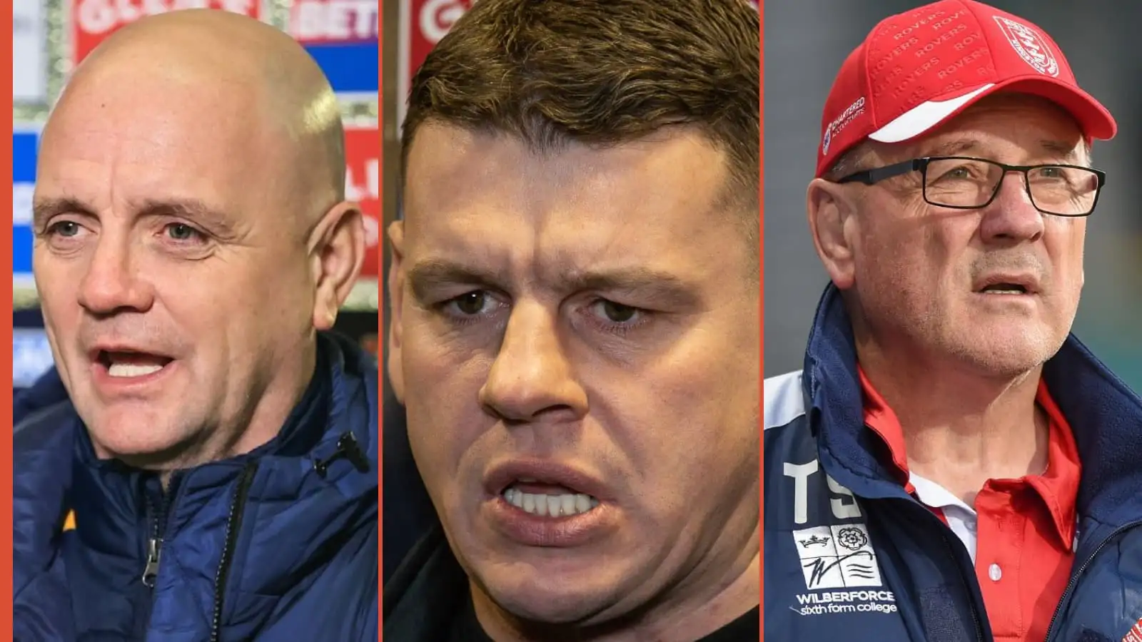 Richard Agar, Lee Radford and Tim Sheens