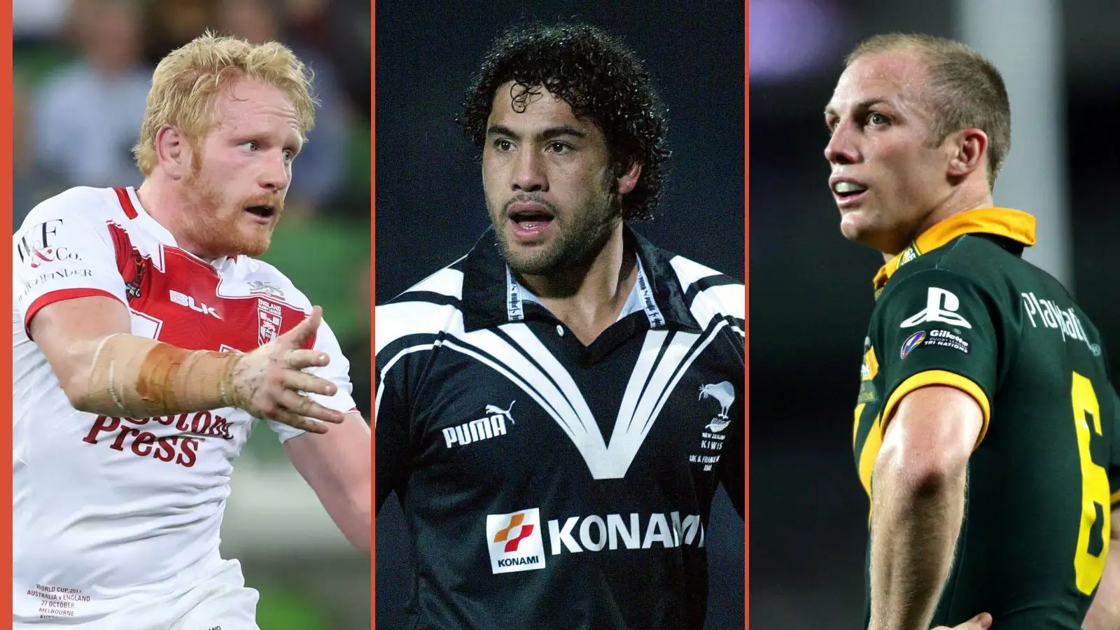 James Graham England, Ruben Wiki New Zealand, Darren Lockyer Australia Alamy