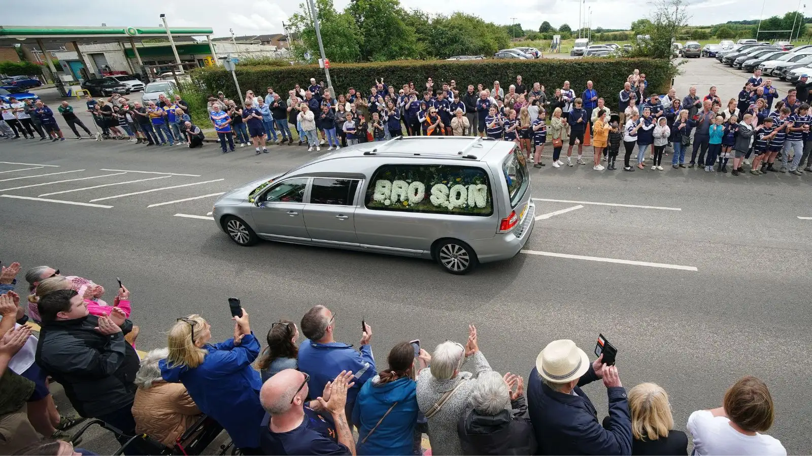 Rob Burrow funeral cortege