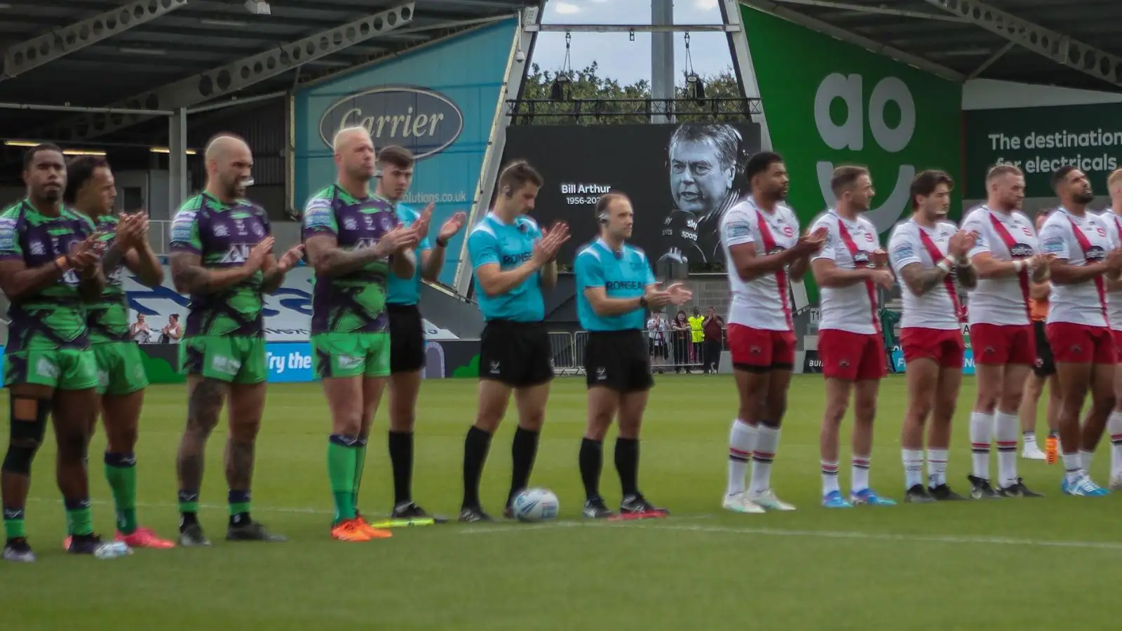 Salford Red Devils v Castleford Tigers, Bill Arthur tribute