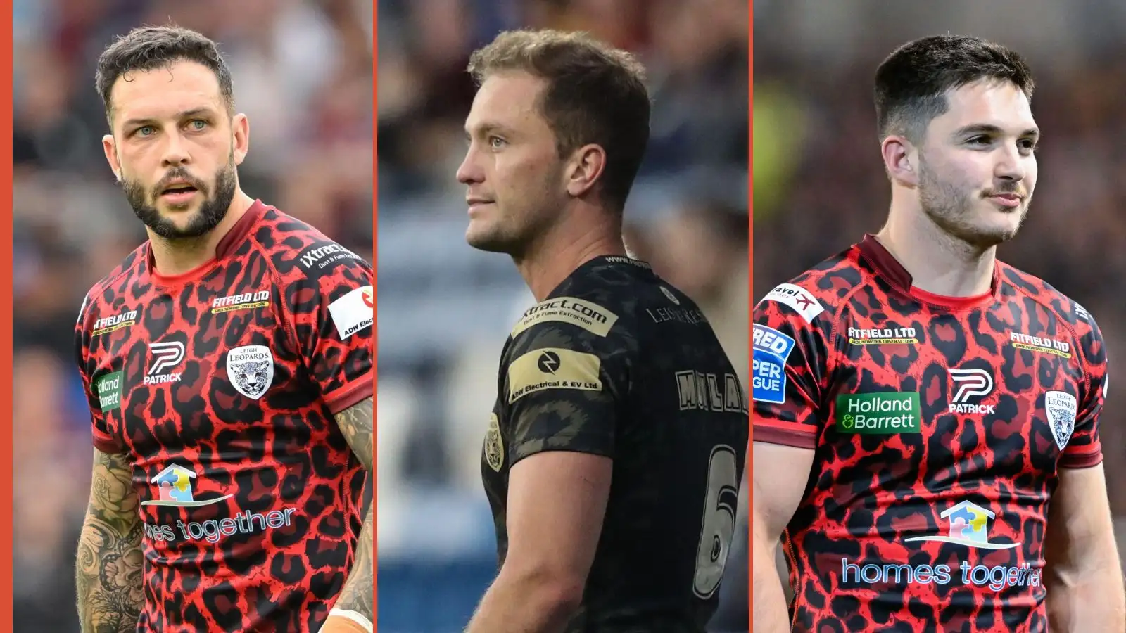 Gareth O'Brien, Matt Moylan, Ben McNamara Leigh Leopards Alamy