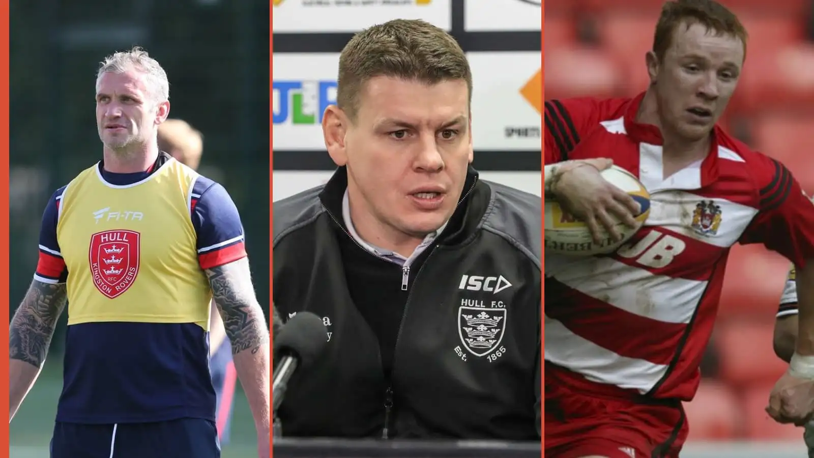 Jamie Peacock, Lee Radford and Kris Radlinski