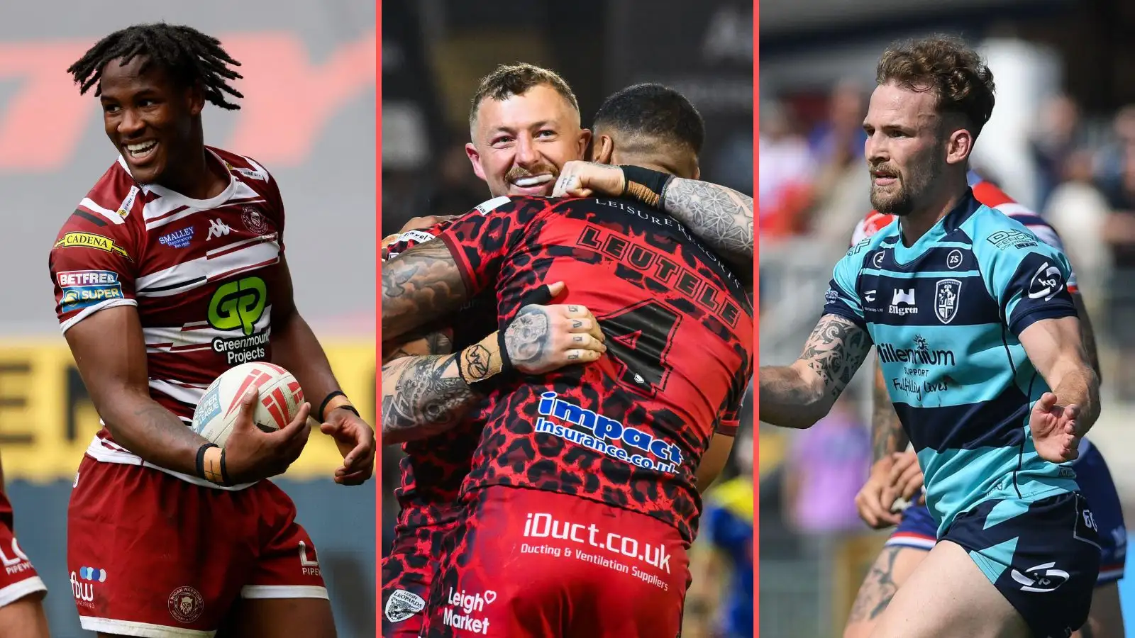 Wigan Warriors, Leigh Leopards, Featherstone Rovers