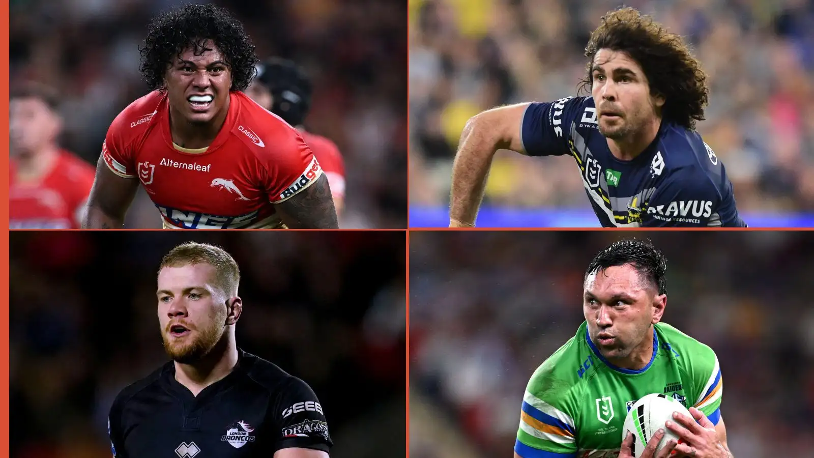 Tesi Niu, Jake Granville, Sam Davis, Jordan Rapana Alamy