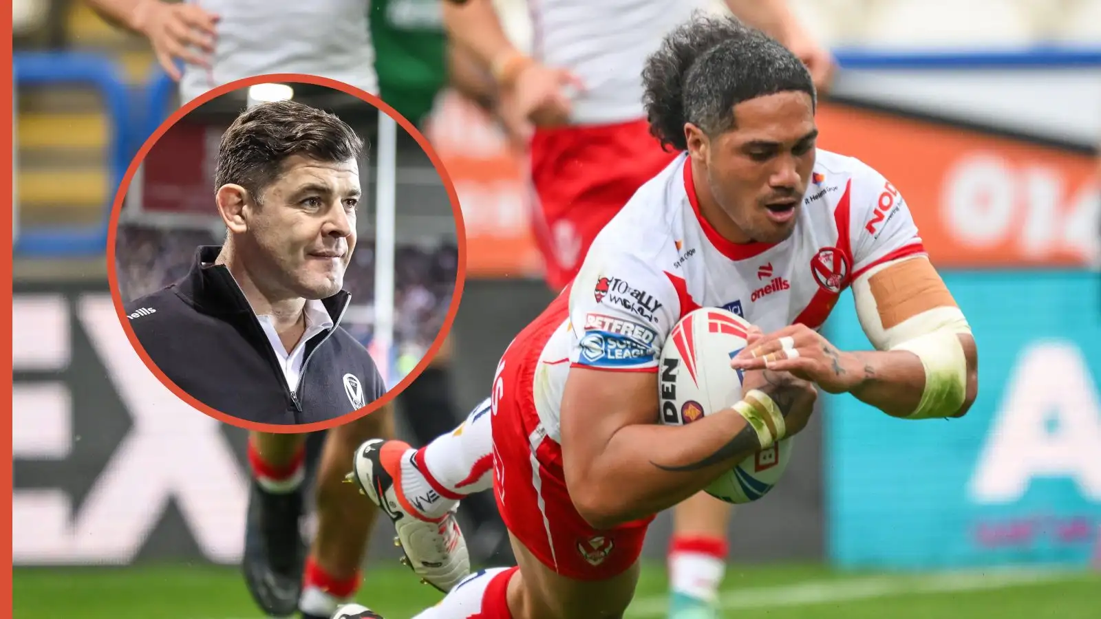 Paul Wellens Sione Mata'utia St Helens Alamy