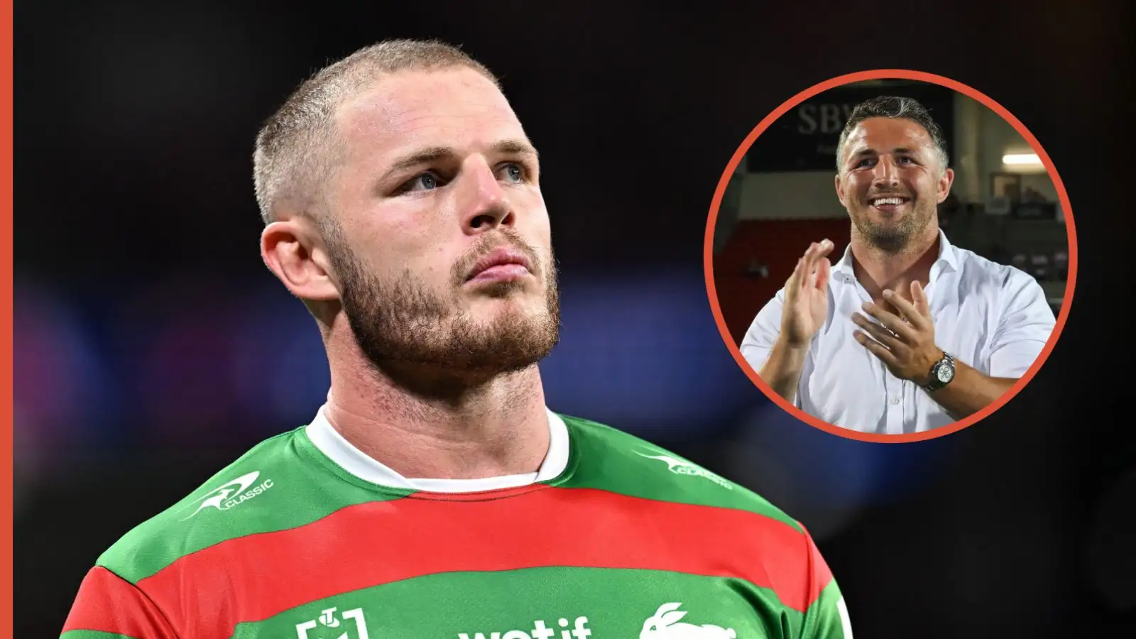 Sam Burgess pays glowing tribute to brother Tom Burgess ahead of South Sydney Rabbitohs farewell