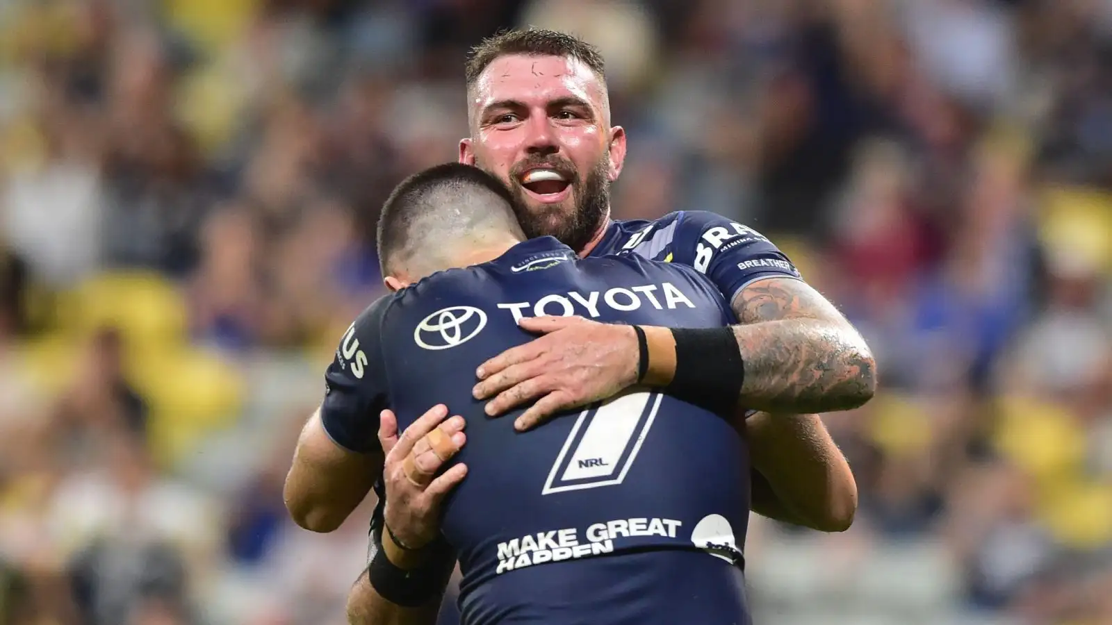 WATCH: St Helens-bound Kyle Feldt scores scintillating try for North Queensland Cowboys