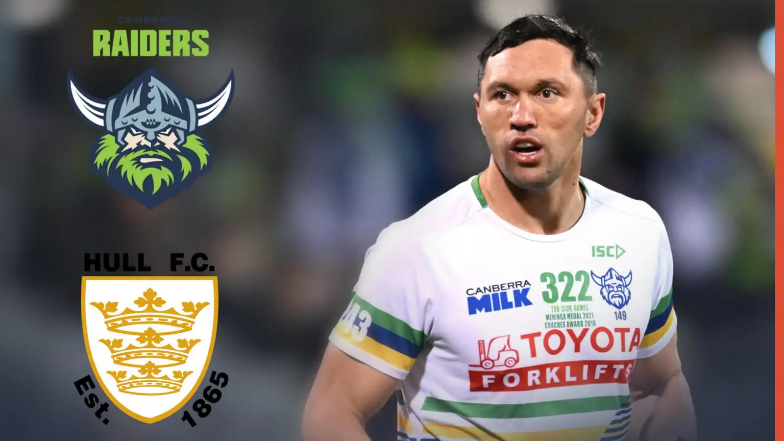 WATCH: Jordan Rapana’s emotional farewell to Canberra Raiders ahead of Hull FC move