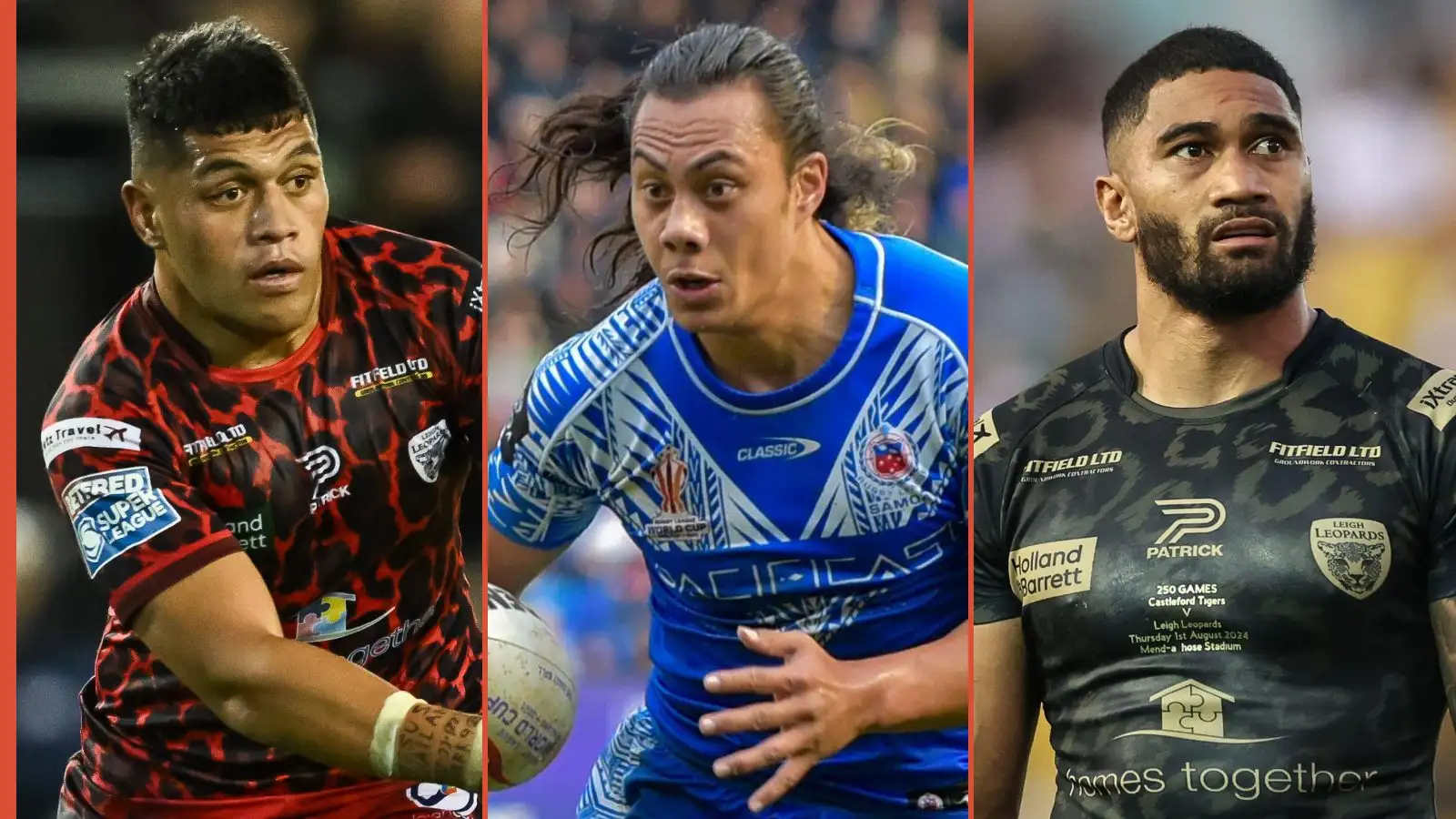 John Asiata, Jarome Luai, Ricky Leutele Samoa Alamy