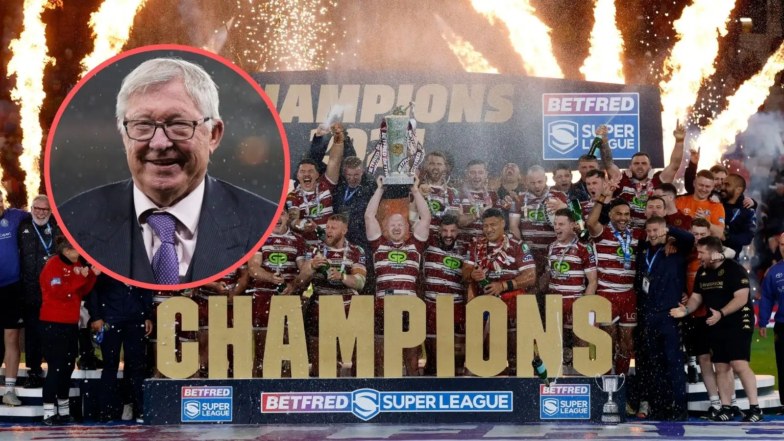 Sir Alex Ferguson, Wigan Warriors' 2024 Super League title lift