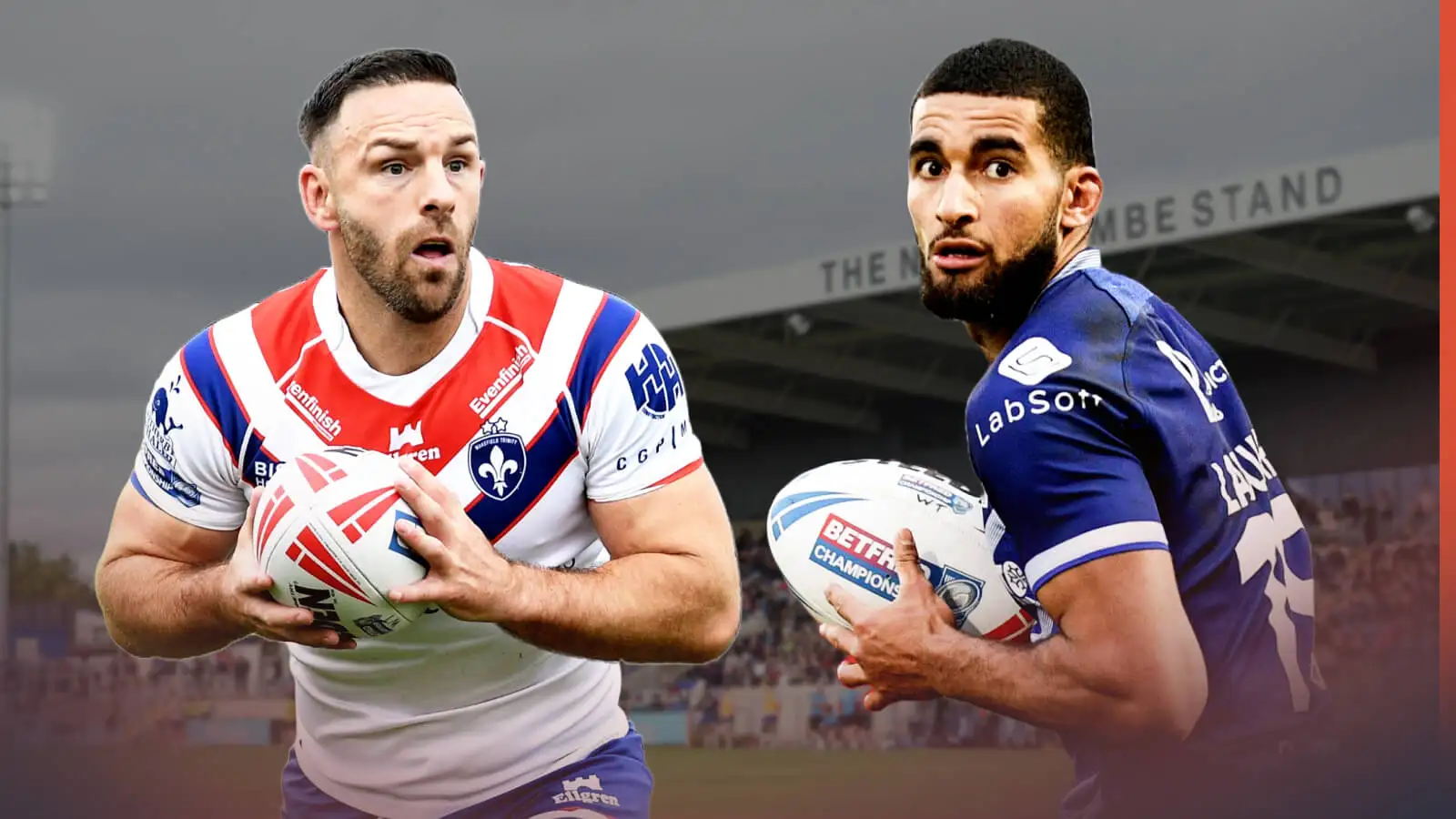 Luke Gale, Benjamin Laguerre in front of Belle Vue