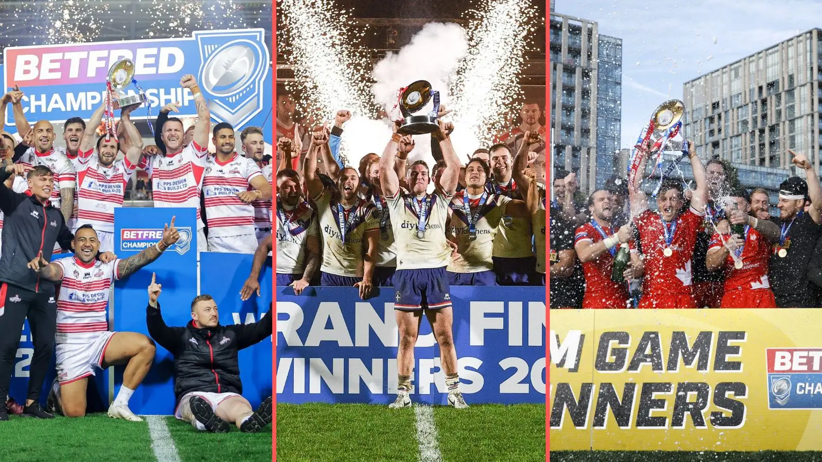 Leigh Centurions, Wakefield Trinity, Toronto Wolfpack