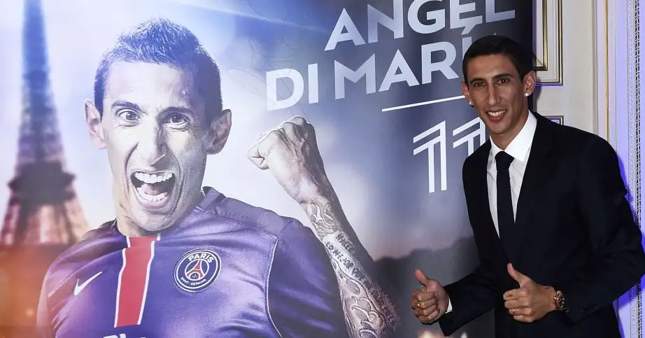 Angel Di Maria: Joined PSG after one season at Manchester United