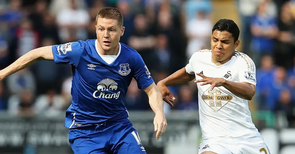 Mirallas sees red as Everton earn draw at Swansea