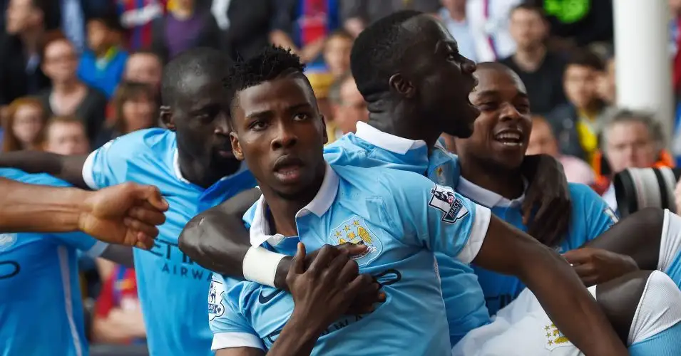 Kelechi Iheanacho: Celebrates scoring Manchester City's winner at Crystal Palace