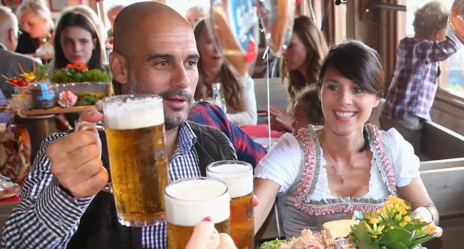 Pep Guardiola: Bayern Munich boss enjoys Oktoberfest