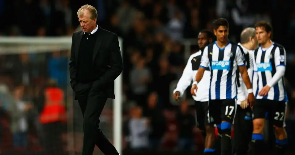 Steve McClaren: Newcastle boss looking dejected after defeat at West Ham