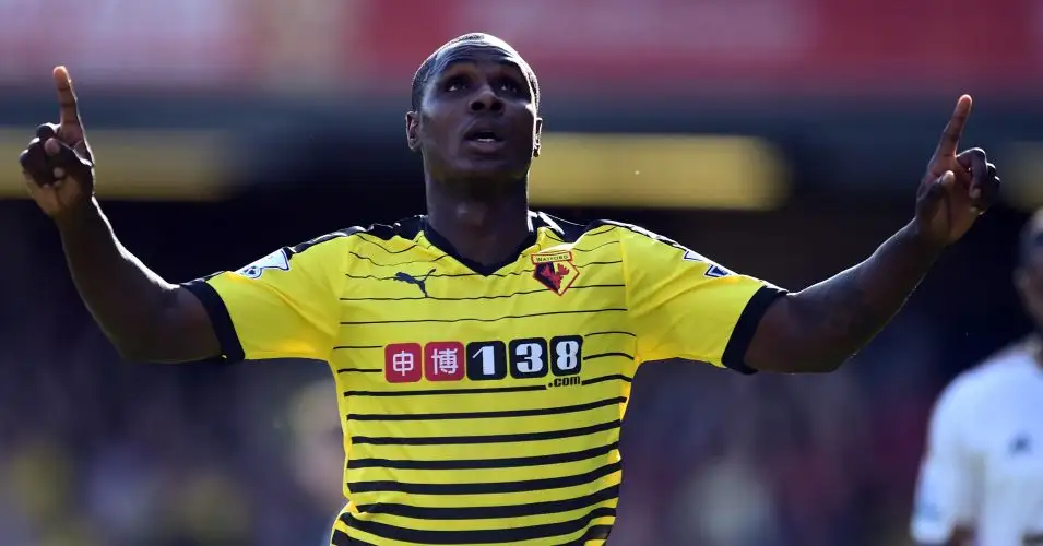 Odion Ighalo: Watford striker will hope to score again against Manchester City