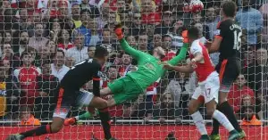 Alexis Sanchez scores Arsenal v Manchester United TEAMtalk Arsenal: Performance against Manchester United impressed Harry Redknapp