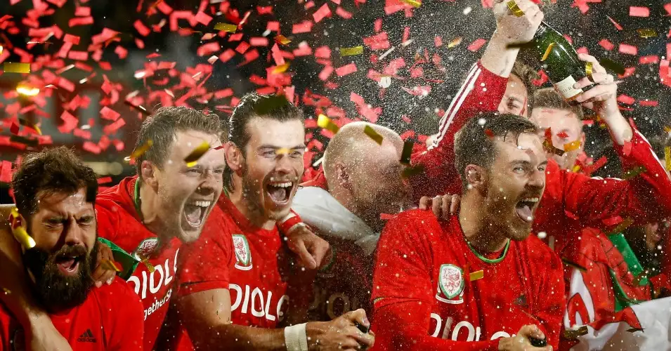 Gareth Bale and Aaron Ramsey: Lead the Wales celebrations