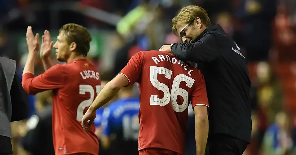 Jurgen Klopp: Congratulates Connor Randall after Liverpool's win
