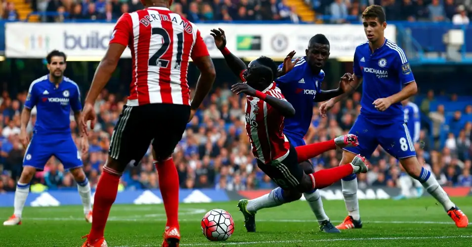 Sadio Mane: Chopped down at Chelsea