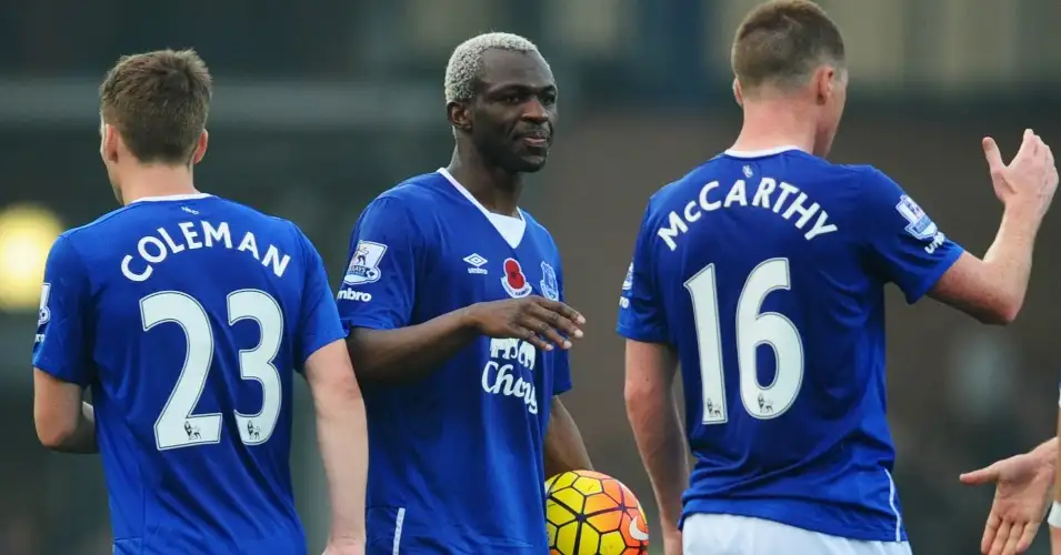 Arouna Kone: Leaves with match ball after hat-trick for Everton